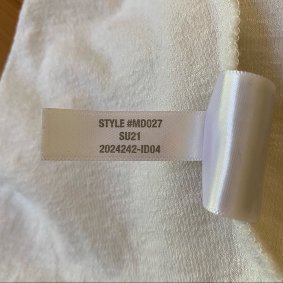 Madewell Westville Raglan Tshirt - textured white cotton, size M - Picture 6 of 7